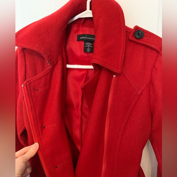 Victoria’s Secret wool red coat - Picture 3 of 7